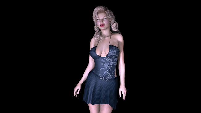 Обои картинки фото 3д, графика, people, люди, взгляд, девушка