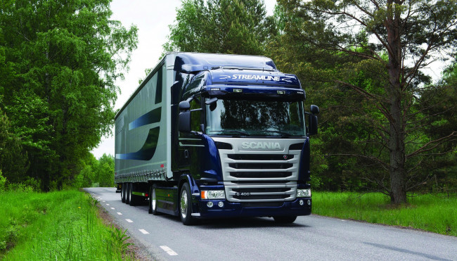 Обои картинки фото scania, streamline, 400, автомобили, ab, грузовые, дизельные, двигатели, судовые, автобусы, швеция