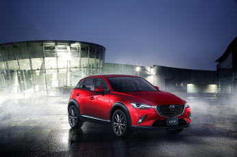 обоя автомобили, mazda, красеный, 2015г, jp-spec, cx-3