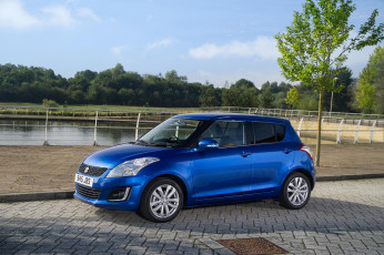 обоя автомобили, suzuki, синий, 2013г, uk-spec, 5-door, swift