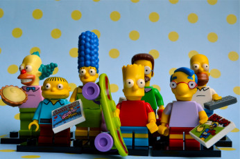 Картинка разное игрушки лего симпсоны