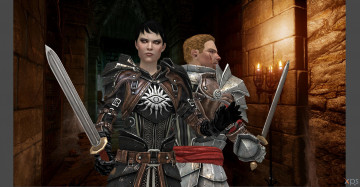 Картинка 3д+графика фантазия+ fantasy мужчина девушка оружие