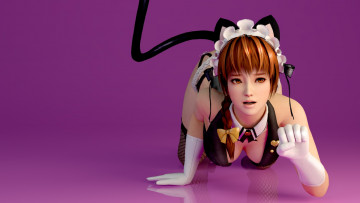 Картинка 3д+графика аниме+ anime девушка взгляд фон