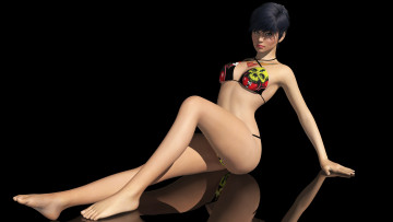 Картинка 3д+графика люди+ people девушка взгляд фон белье