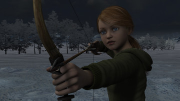 Картинка 3д+графика люди+ people фон взгляд девушка лук