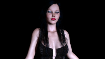 Картинка 3д+графика люди+ people фон взгляд девушка