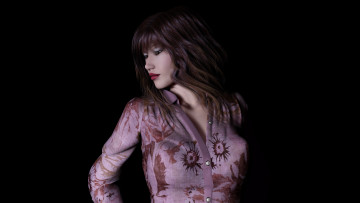 обоя 3д графика, люди , people, взгляд, девушка, фон