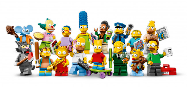 Обои картинки фото разное, игрушки, симпсоны, лего