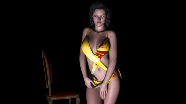 Обои картинки фото milla, 3д графика, люди , people, фон, взгляд, девушка