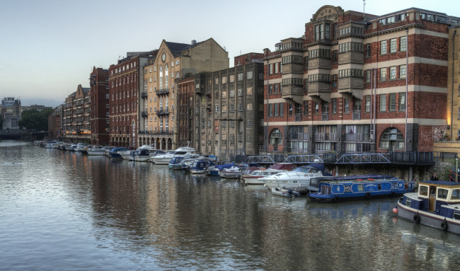 Обои картинки фото bristol, корабли, порты ,  причалы, канал, пристань, суда