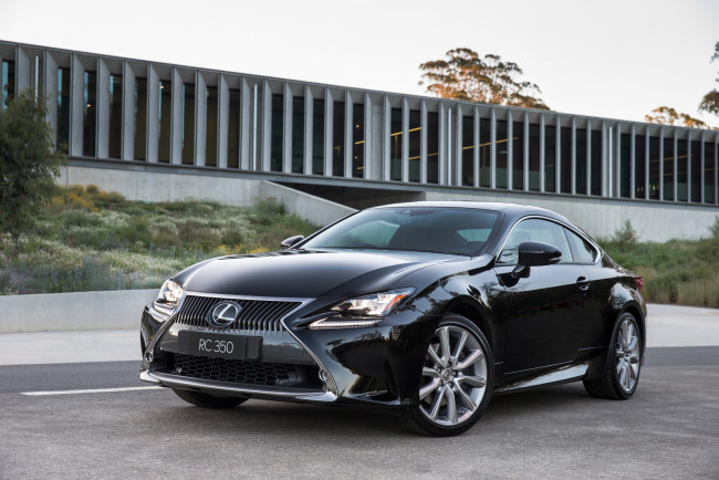 Обои картинки фото автомобили, lexus, au-spec, rc, 350, темный, 2014г