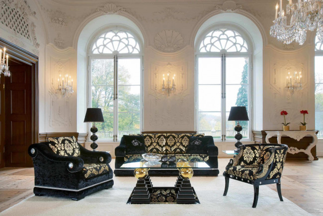 Обои картинки фото интерьер, гостиная, дом-замок, стиль, дизайн