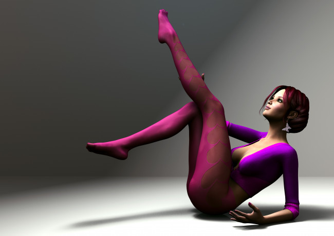 Обои картинки фото 3д графика, люди , people, девушка, взгляд, фон, поза