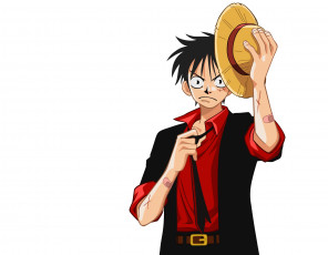Картинка аниме one+piece шляпа парень большой куш арт