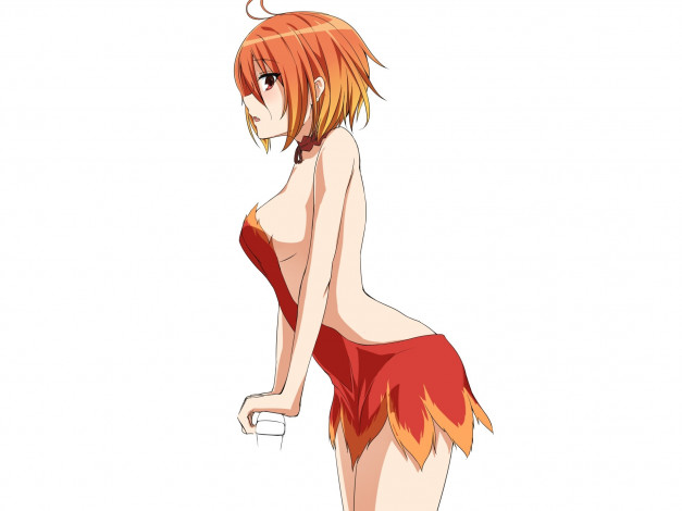 Обои картинки фото amagi brilliant park, аниме, фон, взгляд, девушка