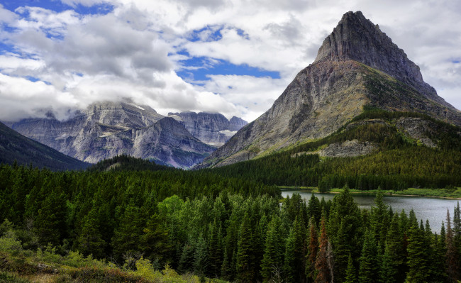 Обои картинки фото природа, реки, озера, лес, горы, река