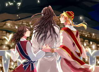 Картинка аниме magi+the+labyrinth+of+magic трое