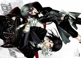 Картинка аниме kuroshitsuji себастьян сиэль