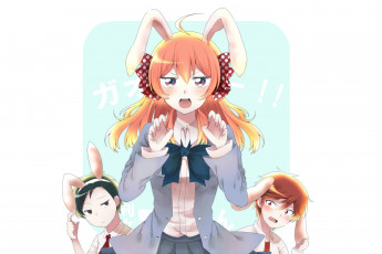 Картинка аниме gekkan+shoujo+nozaki-kun парни девушка