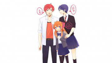 Картинка аниме gekkan+shoujo+nozaki-kun персонажи