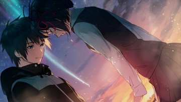 Картинка аниме kimi+no+na+wa tachibana taki miyamizu mitsuha