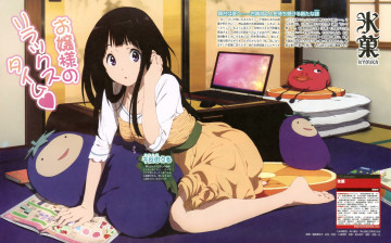 Картинка аниме hyouka chitanda eru