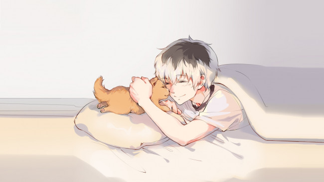 Обои картинки фото аниме, tokyo ghoul, неко, мальчик