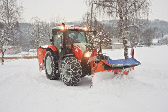 Обои картинки фото техника, снегоуборочная техника, steyr