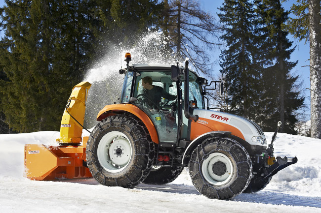 Обои картинки фото техника, снегоуборочная техника, steyr