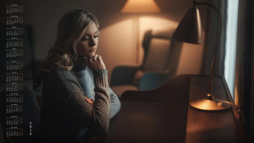 Картинка календари девушки светильник 2018