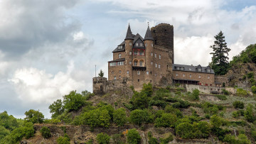 Картинка katz+castle города замки+германии katz castle