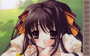 Картинка календари аниме 2018 лицо взгляд девушка