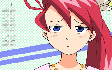 Картинка календари аниме взгляд печаль 2018 девушка