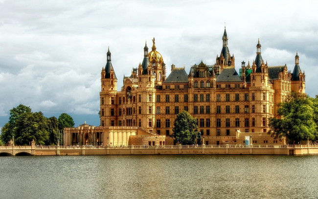 Обои картинки фото города, замок шверин , германия, schwerin, castle