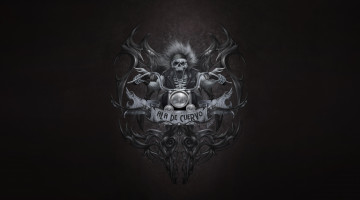 Картинка рисованное минимализм creatures biker science fiction motorcycle байкер characters illustration скелет skull fantasy фон мотоцикл стиль Череп