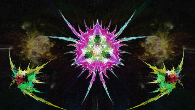 Обои картинки фото рисованное, абстракция, кляксы, калейдоскоп