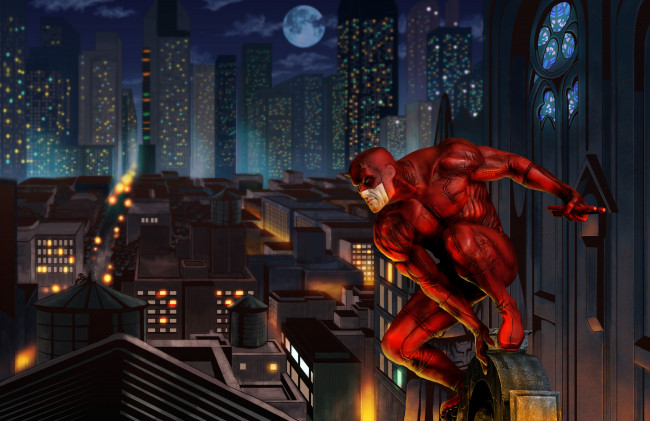 Обои картинки фото daredevil, рисованное, комиксы, супергерои, 2018, сорвиголова, графика