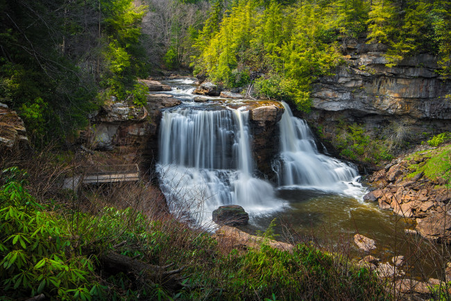 Обои картинки фото природа, водопады, простор
