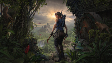обоя shadow of the tomb raider, видео игры, action-adventure, lara, croft, shadow, of, the, tomb, raider