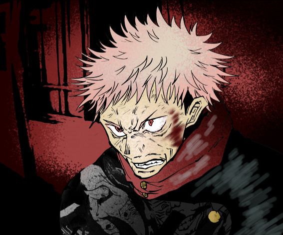 Обои картинки фото аниме, jujutsu kaisen, магическая, битва