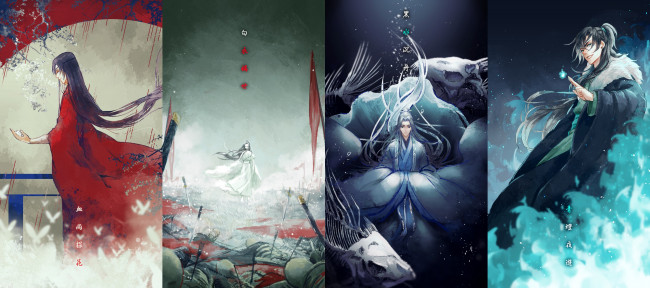 Обои картинки фото аниме, tian guan ci fu, благословение, небожителей, tian, guan, ci, fu, мосян, тунсю