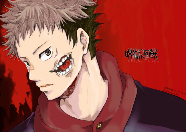 Обои картинки фото аниме, jujutsu kaisen, магическая, битва