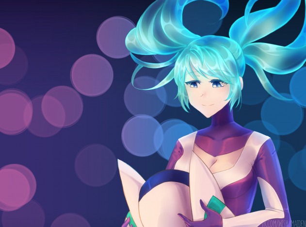 Обои картинки фото видео игры, league of legends, sona