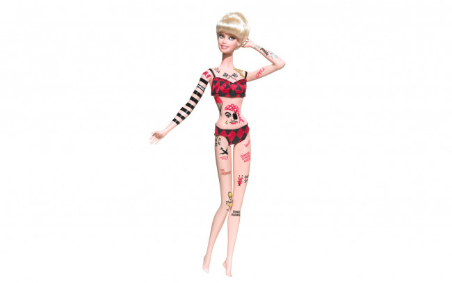 Обои картинки фото разное, куклы, кукла, тату