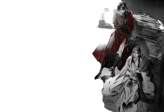 обоя аниме, tian guan ci fu, хуа, чэн, се, лянь