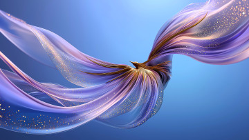 обоя 3д графика, абстракция , abstract, ткань, птица