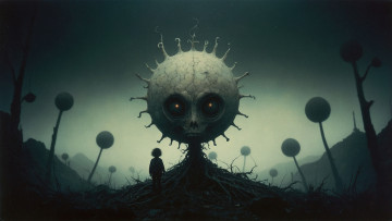 Картинка 3д+графика ужас+ horror нейросети графика нейроарт ai art нейронные сети рисунки нейро искусство нейрографика graphics neuroart neural networks drawings neuro neurography