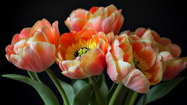 Обои картинки фото разное, компьютерный дизайн, тюльпаны