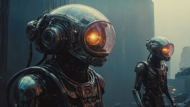 Обои картинки фото фэнтези, роботы,  киборги,  механизмы, нейросети, графика, нейроарт, ai, art, нейронные, сети, рисунки, нейро, искусство, нейрографика, graphics, neuroart, neural, networks, drawings, neuro, neurography