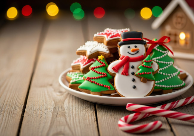 Обои картинки фото праздничные, угощения, новогодняя